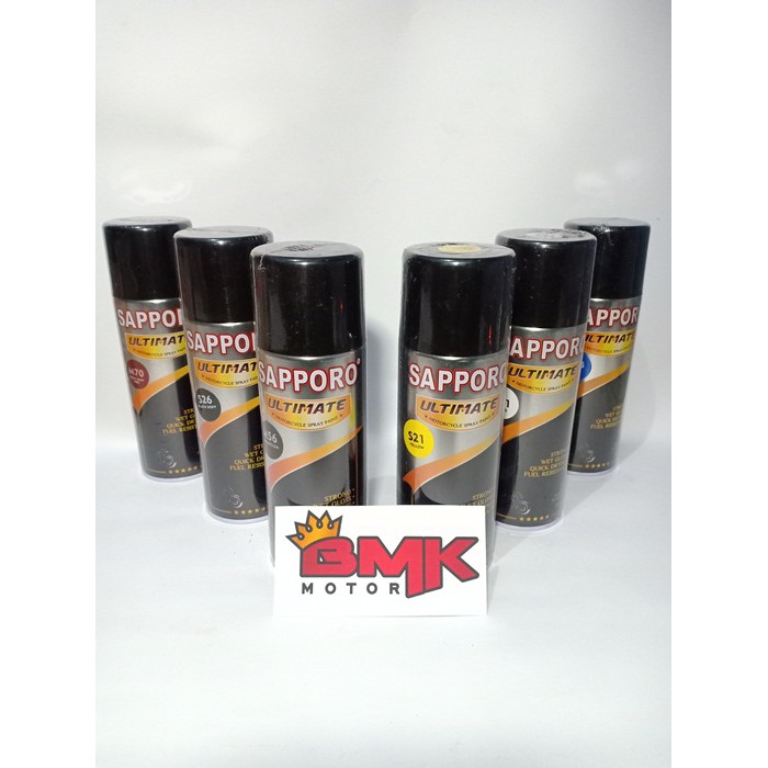 Jual Pilox Cat Sapporo Ultimate Hitam Putih Merah Biru Clear Shopee