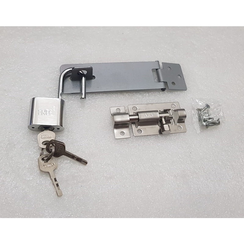Jual Paket Gembok Nekel 30mm & Cantolan Gembok 4inch & Grendel Slot ...