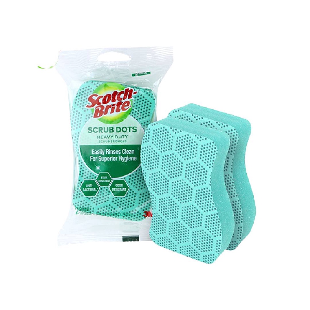 Jual SABUT SPON HEAVY DUTY DOBLE / SPONGES SCRUB DOTS HEAVY DUTY (2pcs ...