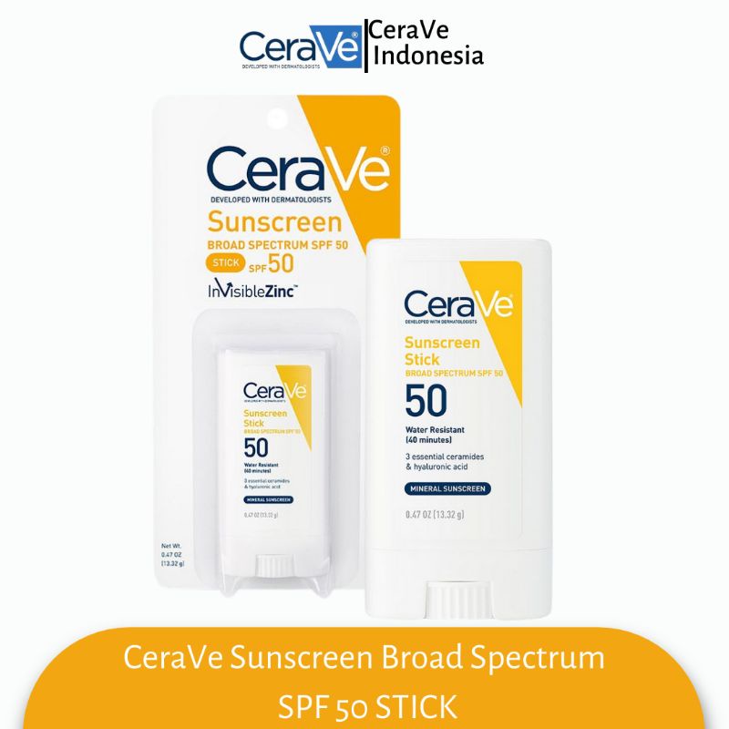 Jual CeraVe Sunscreen Broad Spectrum SPF 50 STICK | Shopee Indonesia