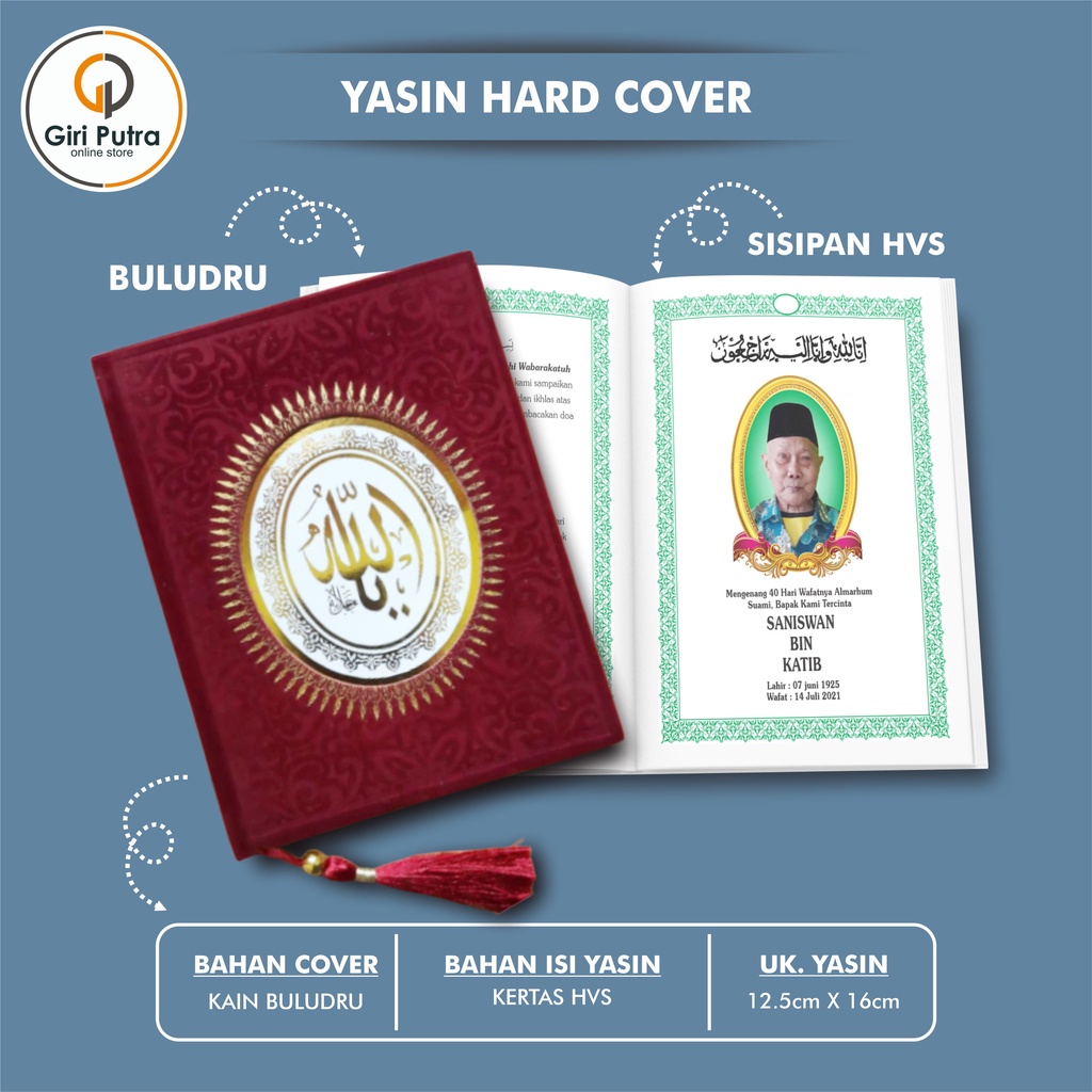 Jual Buku Yasin Hard Cover Buludru Buku Yasin Hard Cover Halaman Shopee Indonesia