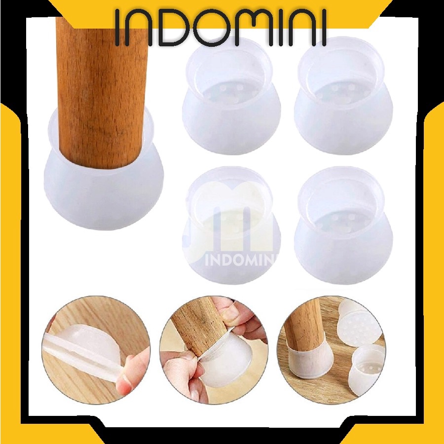 Jual Indomini Cod Cover Pelindung Alas Kaki Kursi Meja Bahan Silikon Anti Slip Gores Suara