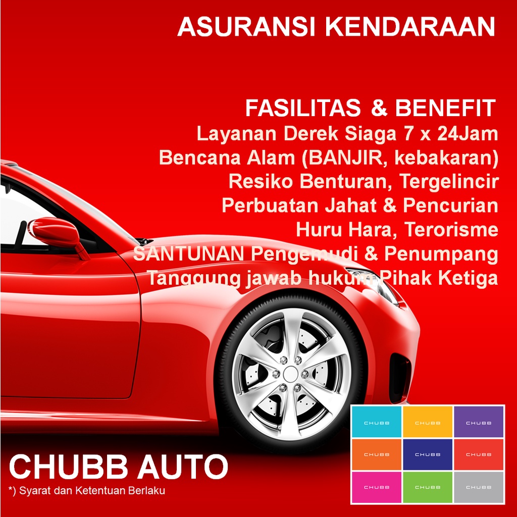 Jual ASURANSI CHUBB AUTO | Shopee Indonesia