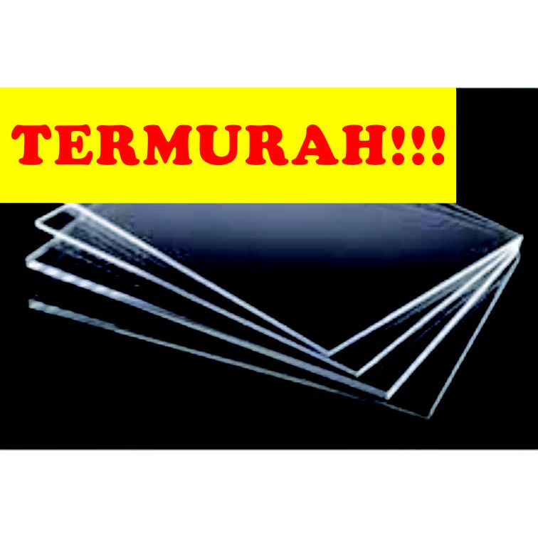 Jual AKRILIK ACRYLIC LEMBARAN BENING 2mm Ukuran A4 TERMURAH MURAH ...