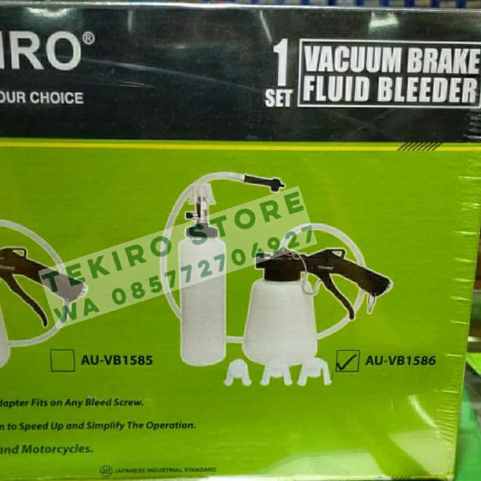 Jual universal vacum brake fluid bleeder set 1 liter Tekiro sedot oli
