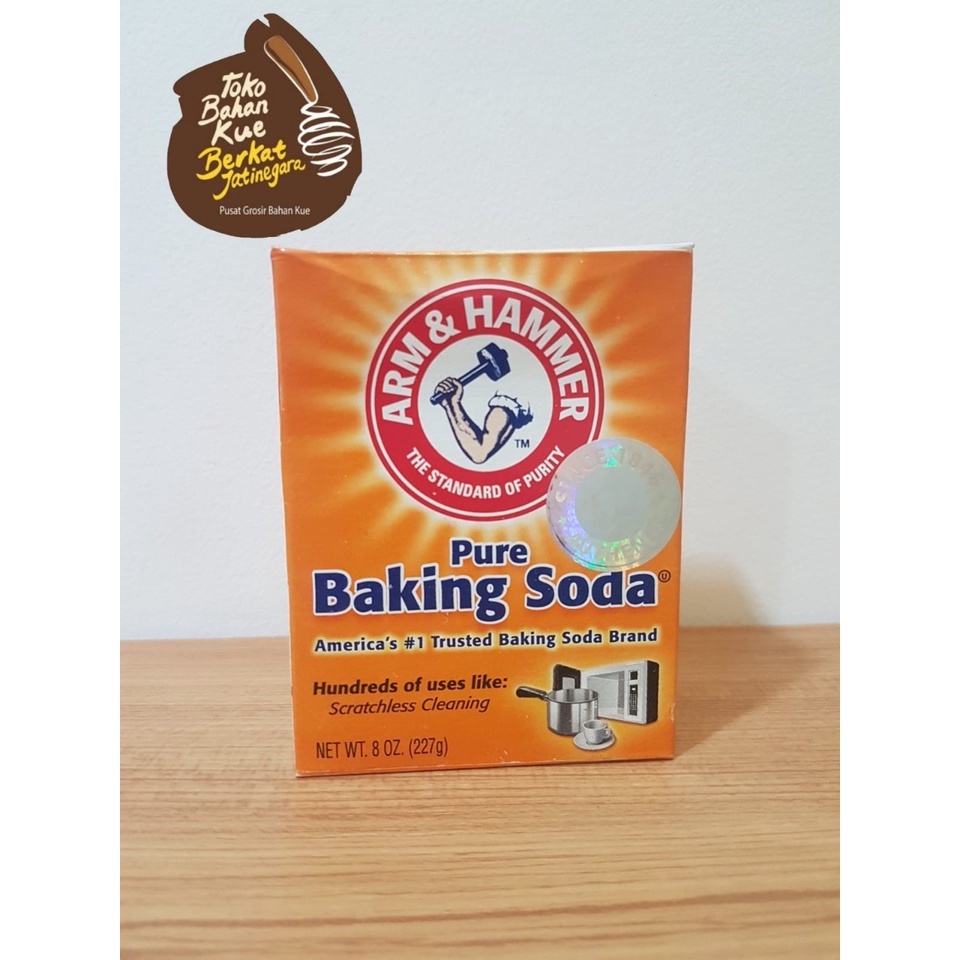 Jual PURE BAKING SODA ARM & HAMMER 227 GR / SODA KUE ARMS AND HAMMER