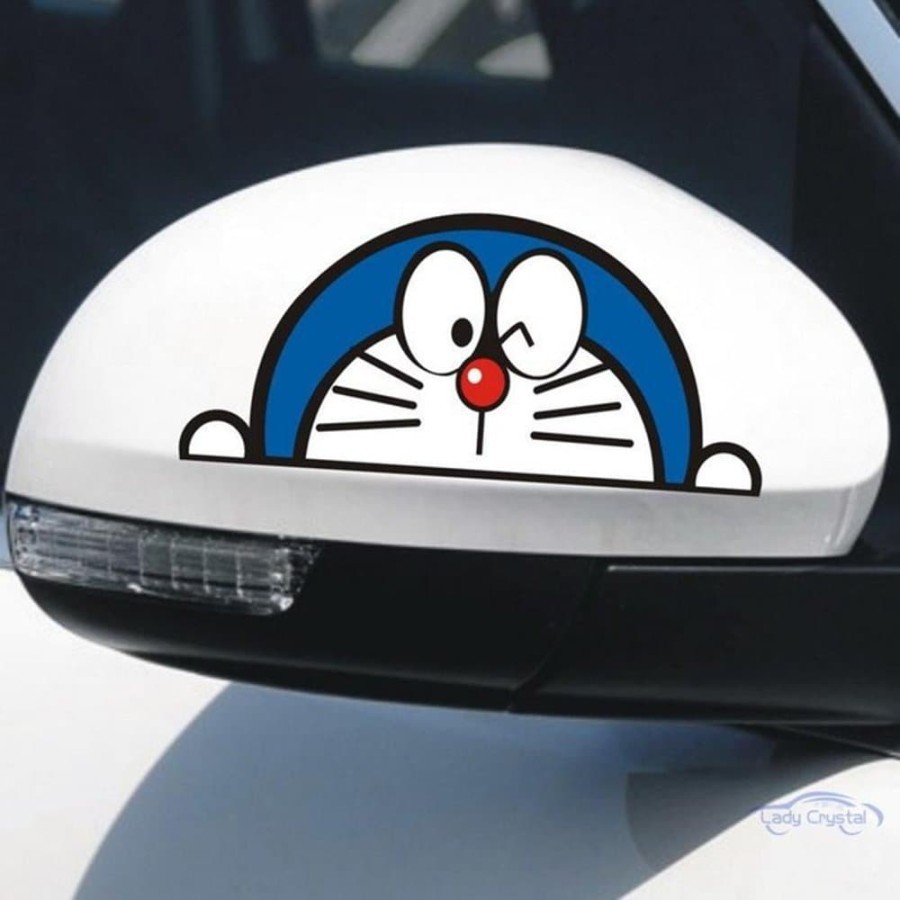 Jual Stiker Mobil Doraemon Peeking Ngintip Lucu Cutting Sticker Spion Mobil Keren Shopee