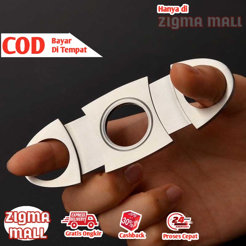 Jual COD Cohiba Pemotong Rokok Cerutu Stainless Steel Cigar Cutter ...