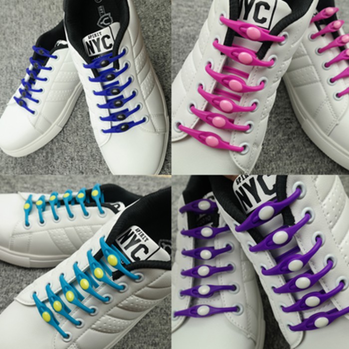 Jual Tali Sepatu Silikon V Tie Tali Sepatu Silicone Hilaces