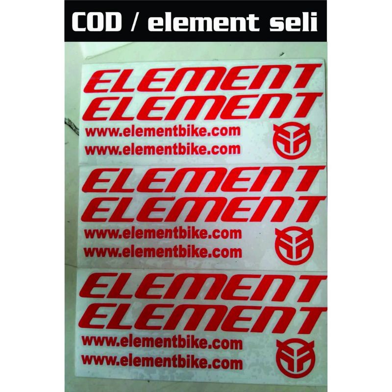 Jual STICKER ELEMENT STICKER SEPEDA | Shopee Indonesia