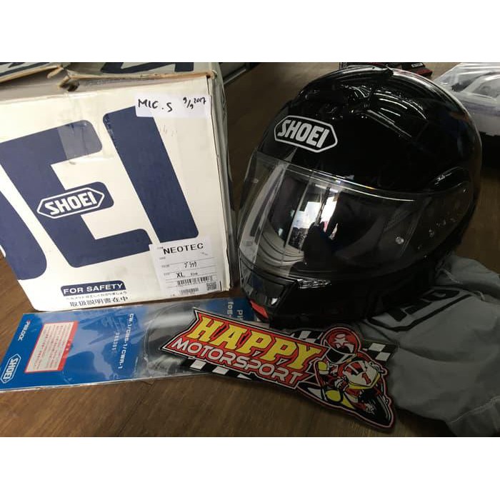 Jual HELM MODULAR SHOEI NEOTEC 1 BLACK GLOSSY SIZE XL 2ND 95% MULUS ...
