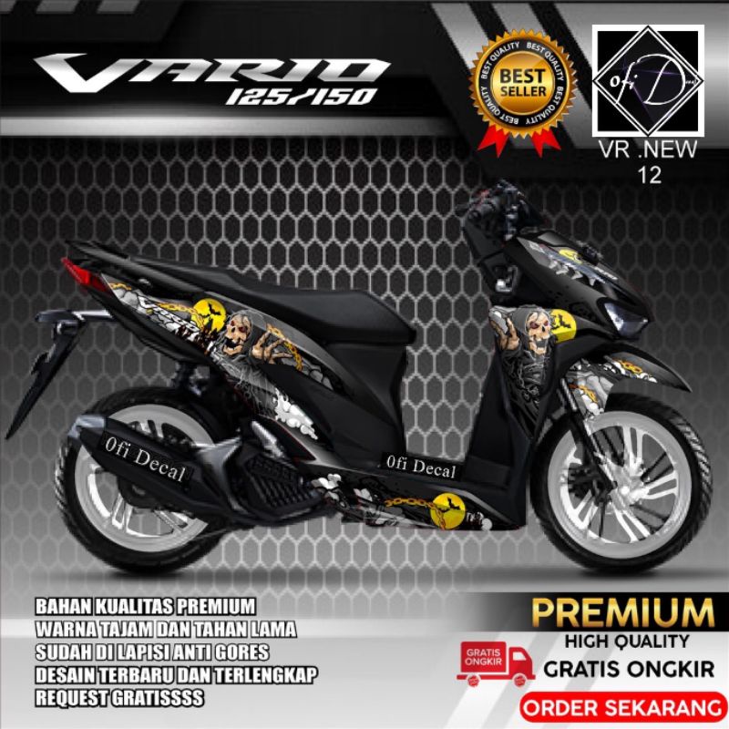 Jual [COD] Decal Honda VARIO New125/150 Sticker full body dengan