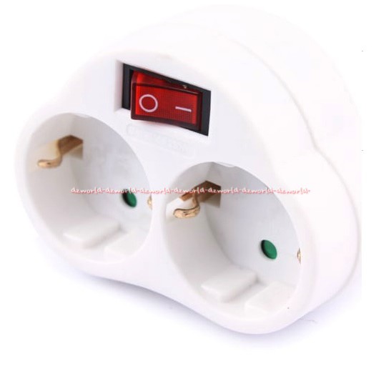 Jual Krisbow Stop Kontak Schuko 2 Soket Tombol On Off Menggunakan Bahan ...