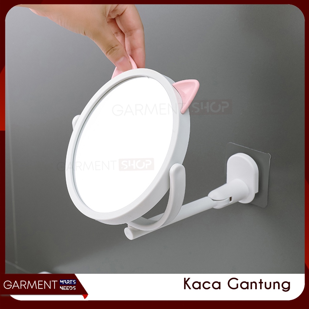 Jual Kacagant Kaca Cermin Make Up Bulat Gantung Dinding Motif Kuping Telinga Lucu Shopee