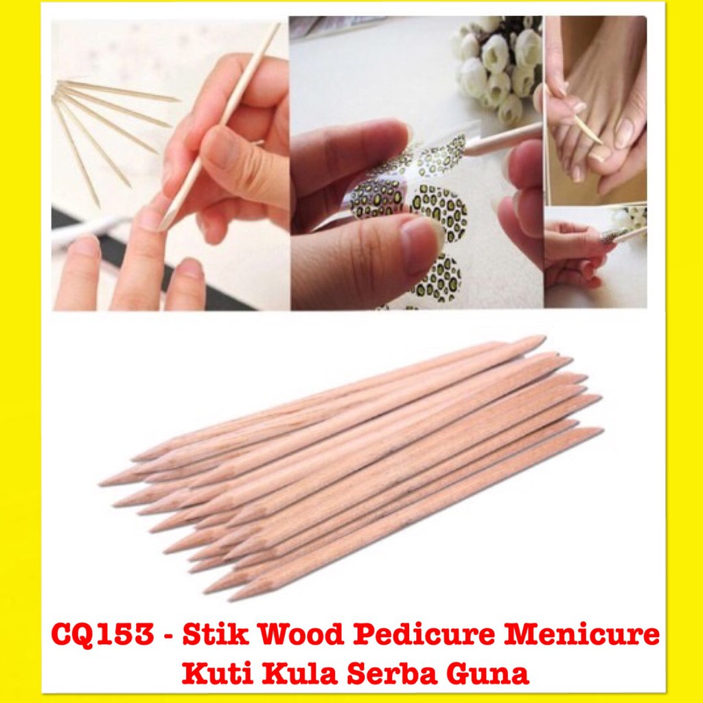 Jual CQ153 Stik Kayu Nail Art Pendorong Kutikula Wooden Stick Cuticle