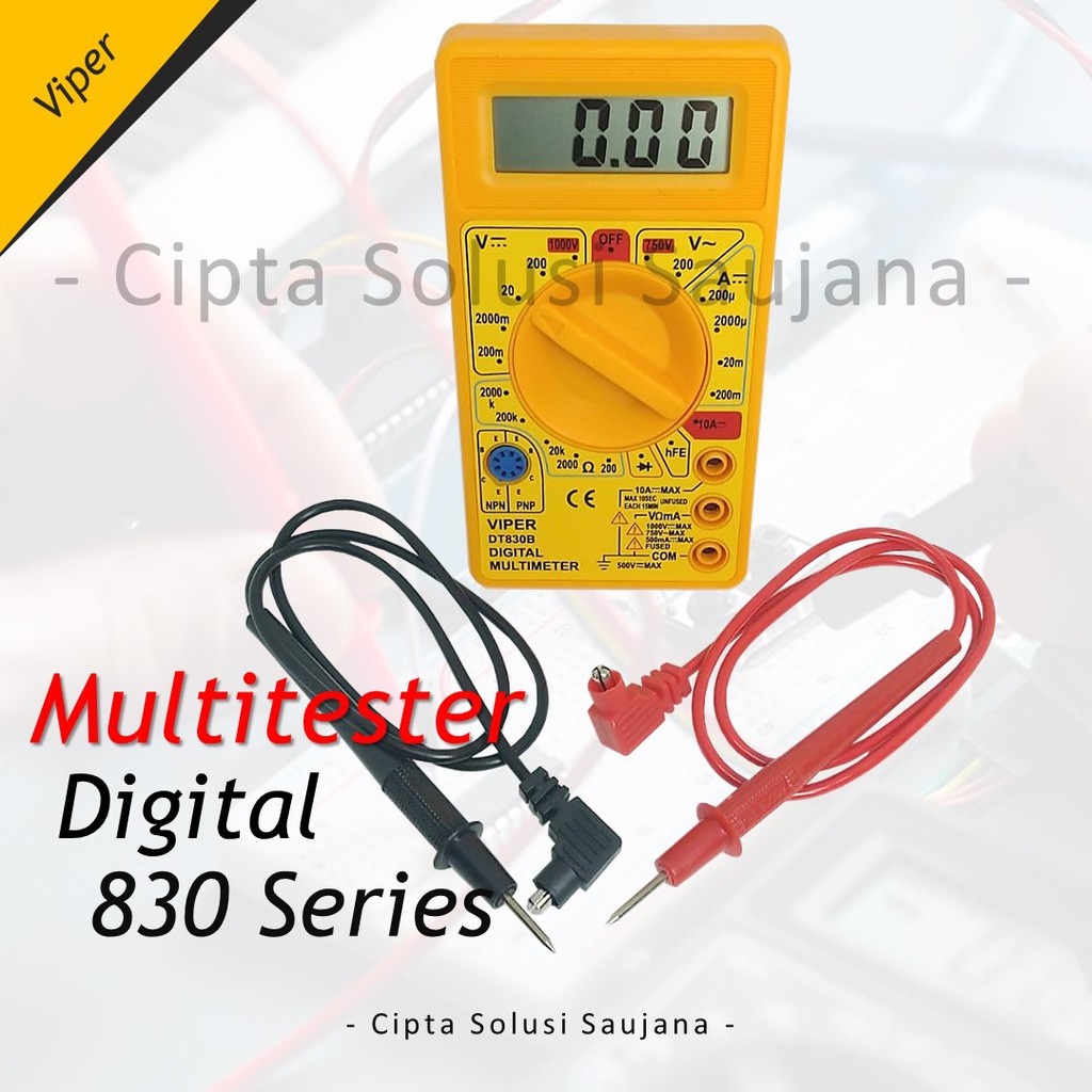 Jual Viper Dt B Multitester Multimeter Digital Avometer Baterai Multi Tester Multi Meter Avo