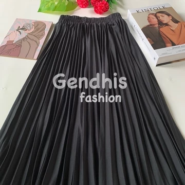 Rok Plisket 7 8 Rok Panjang Sebetis Premium Allsize