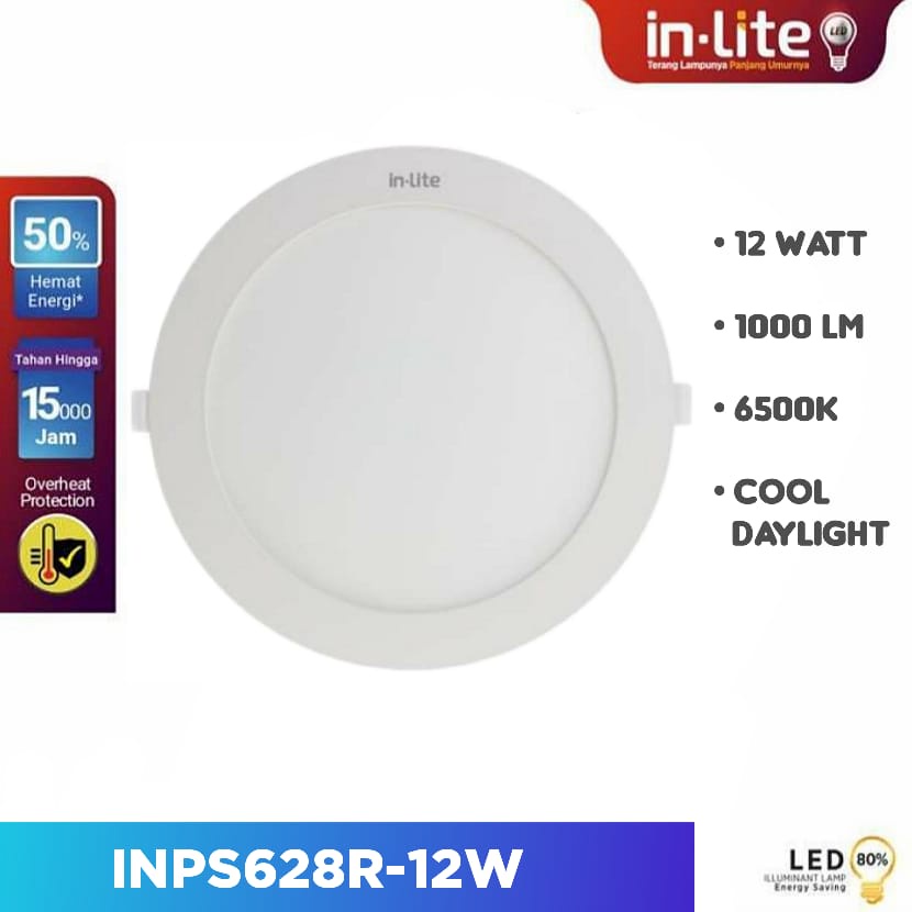 Jual (BERGARANSI 1 TAHUN) INLITE Downlight Led Panel Inbow 12 Watt ...