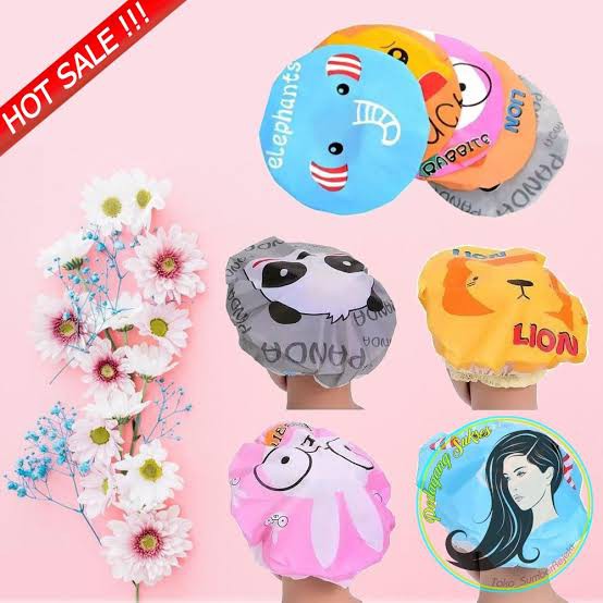 Jual [MURAH] shower cap penutup rambut karakter mandi Shopee Indonesia