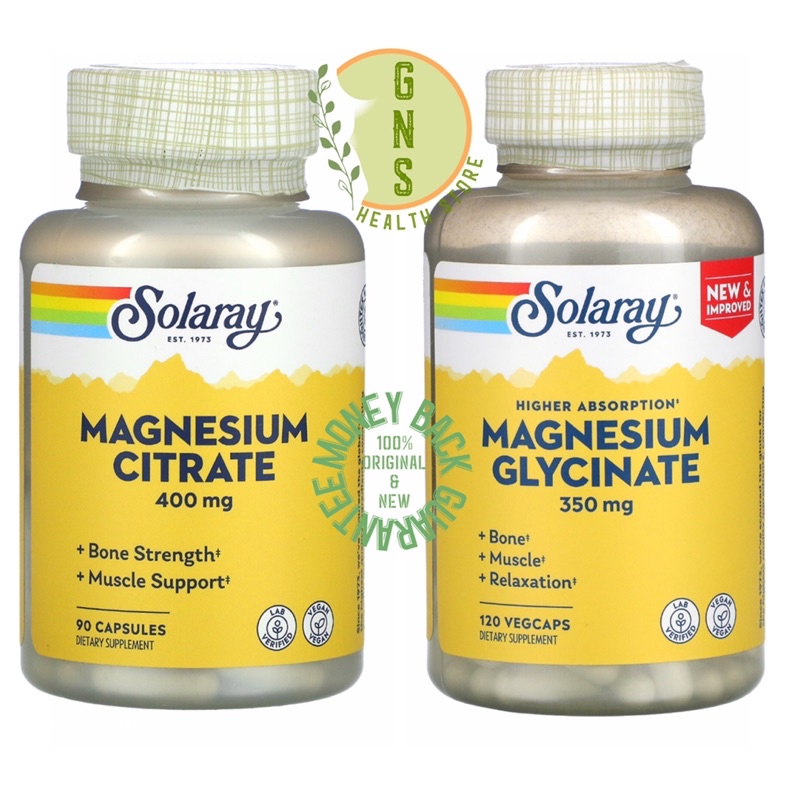 Jual SOLARAY Magnesium Citrate Magnesium Glycinate ORI USA | Shopee ...