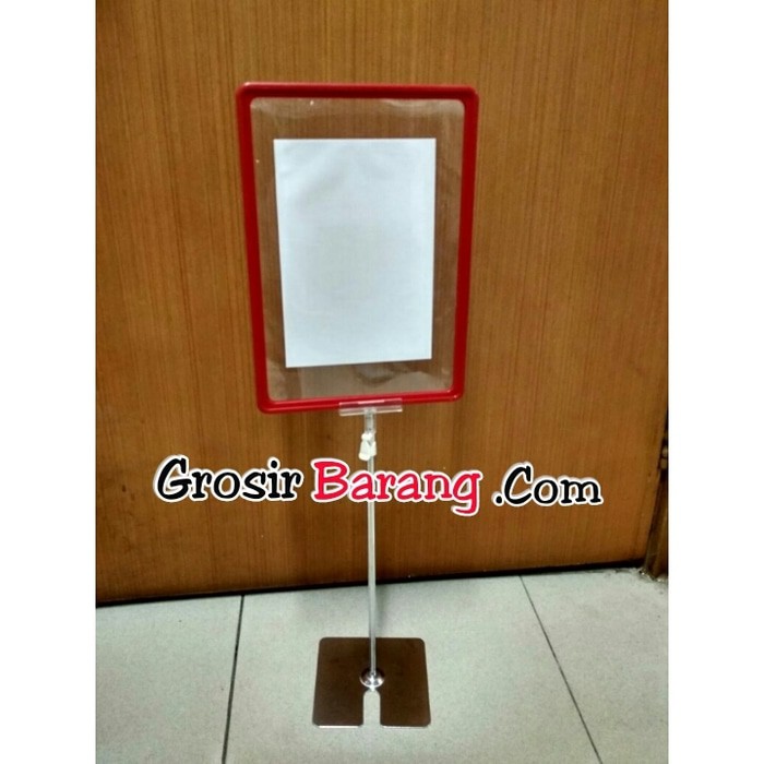 Jual Grosir Jepit Standing Plat Harga Frame A4 Tiang Besi Stainless ...