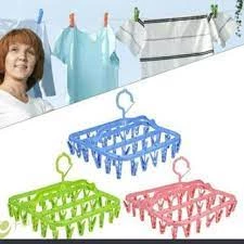 Gantungan Jemuran Baju Bayi Kaos Kaki Hanger Underware 32 Jepitan Kait / Hanger Underwear Bayi | AutoStock