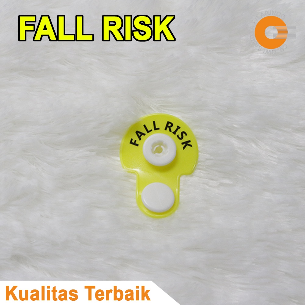 Jual Klip Resiko Pasien Vinyl Kuning / Fall Risk / merah/allergy/ Dnr ...