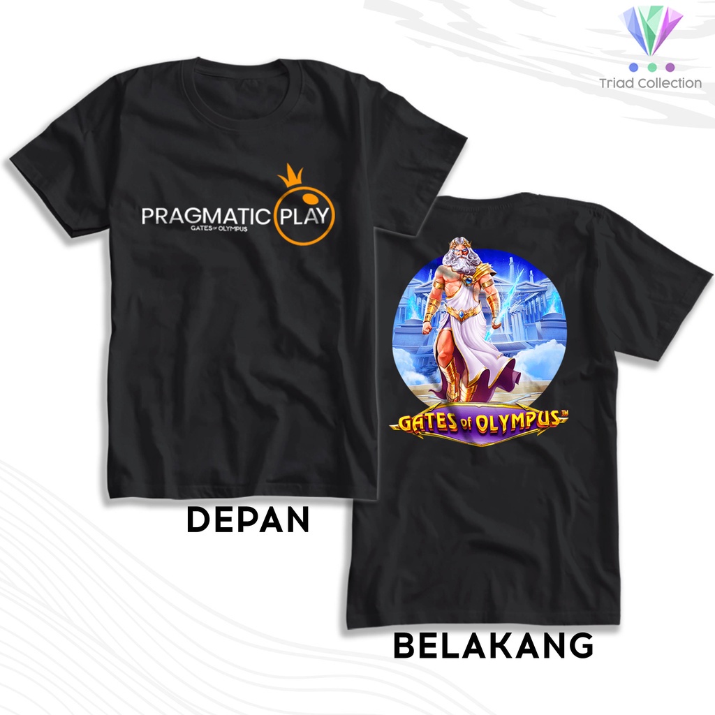 Jual Tshirt Baju Kaos Distro Pragmatic Play Kakek Zeus Gates Of Olympus Kaos Distro Pria