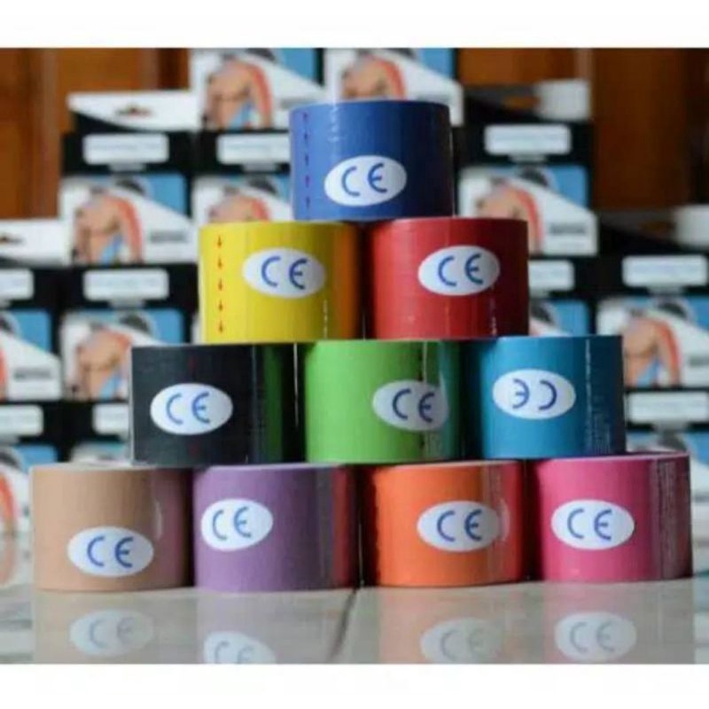 Jual Kinesiologhy Tape Kinesio Taping Tape Tapping 5cmx 5m | Shopee ...