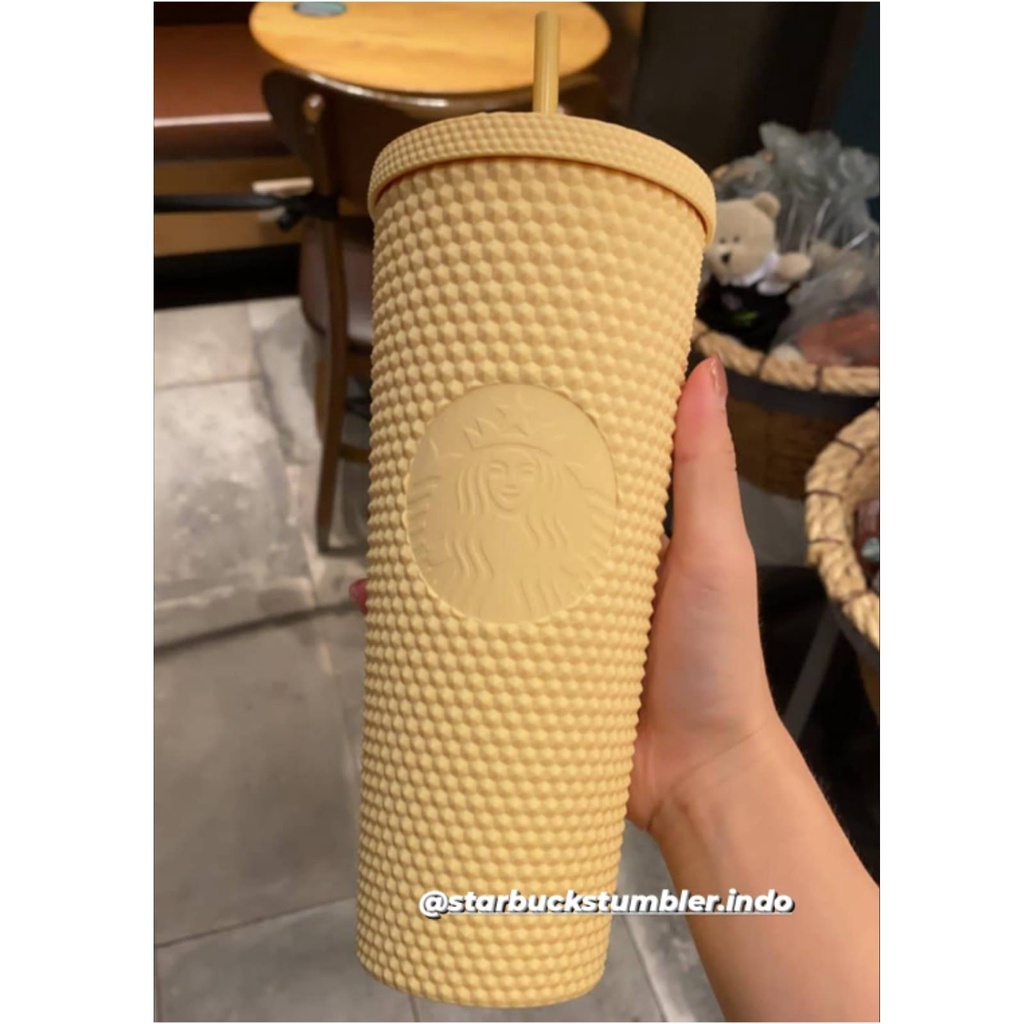 Starbucks Butter Yellow hotsell Matte Studded