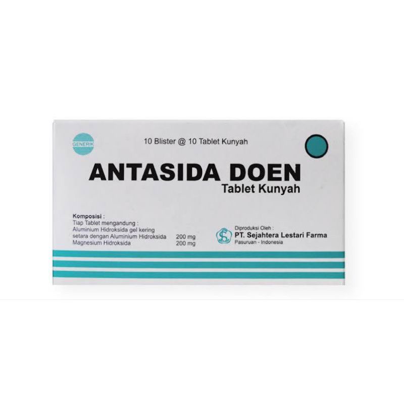 Jual Antasida Doen 100 Tab Slp Antasida Obat Maag Dan Nyeri