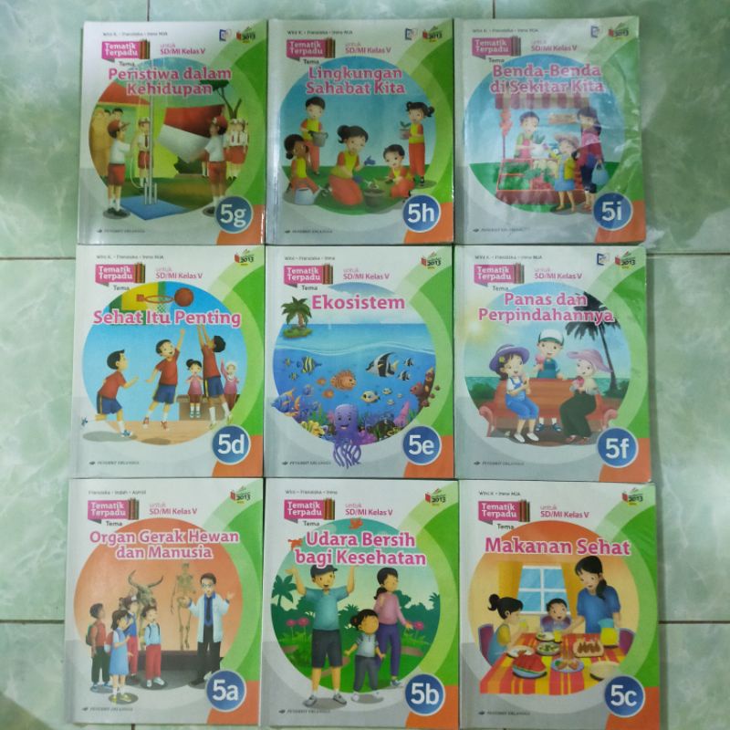 Jual Paket Buku Bekas Original Tematik Terpadu Untuk Sd Mi Kelas