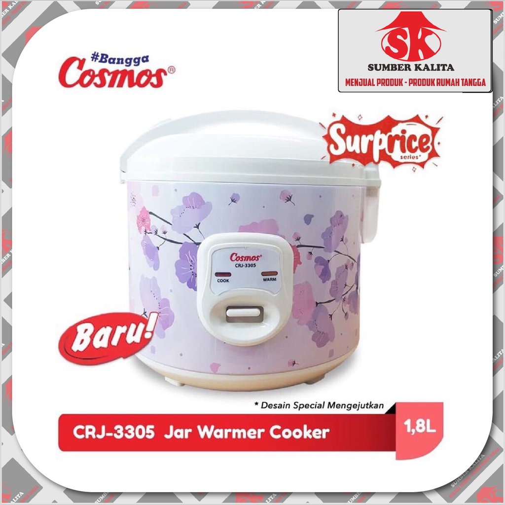 Jual MAGIC COM / RICE COOKER 1,8 LITER COSMOS 2IN1 , CRJ 3305 Shopee
