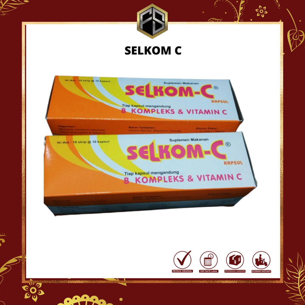 Jual Selkom C Multivitamin Dengan Vitamin C 500mg STRIP ISI 10 | Shopee ...