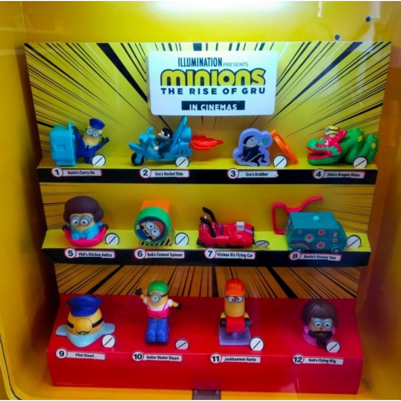 Jual Minion McD Mainan Minion McDonald's The rise of Gru 2022 versi