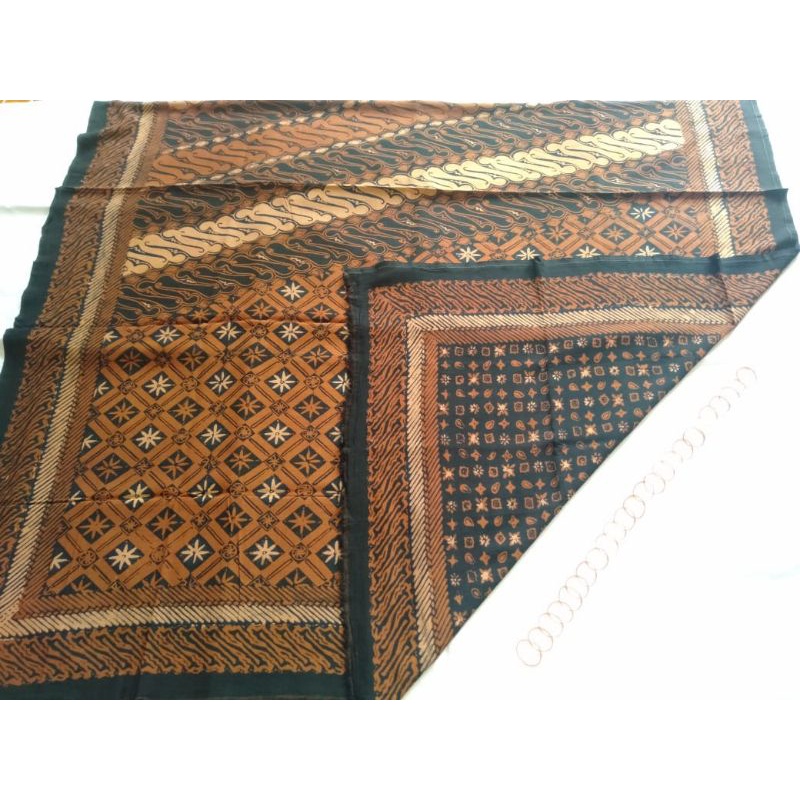 Jual Kain Batik Cap Kombinasi Tulis Bahan Paris Sogan Warna Coklat ...