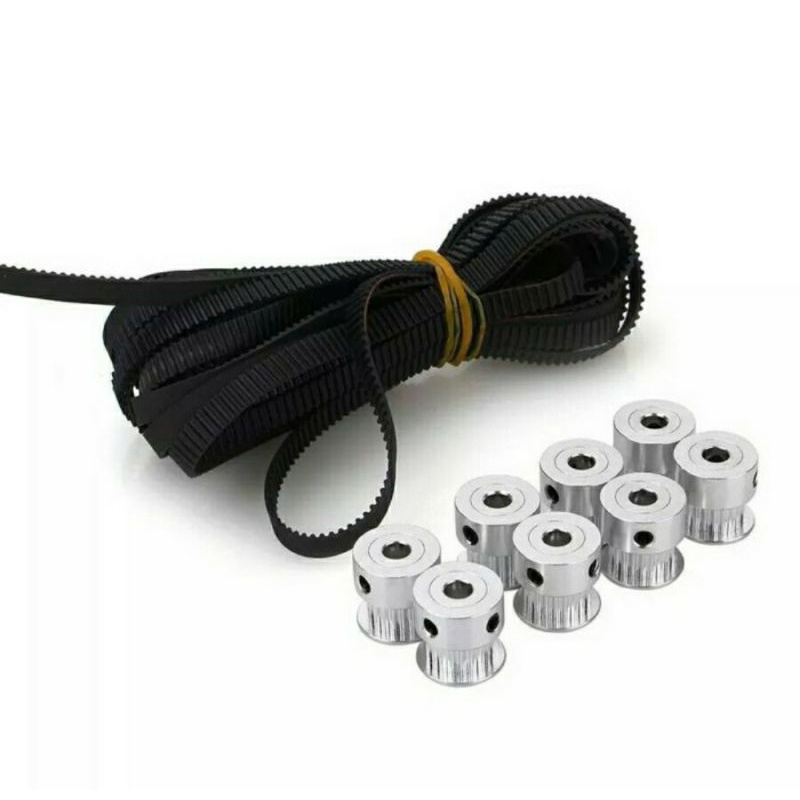 2GT Timing Belt 10mm Width Closed Loop From 100mm To 1600mm - 3D