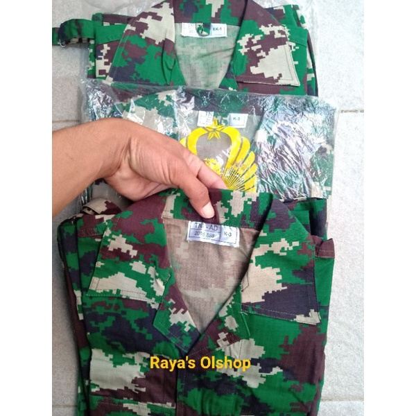 Jual ORI, baju PDL RAIDER TNI AD jatah original | Shopee Indonesia