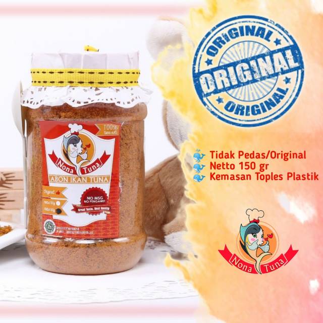 Jual Abon Tuna Rasa Original Kemasan Toples 150 gr | Shopee Indonesia