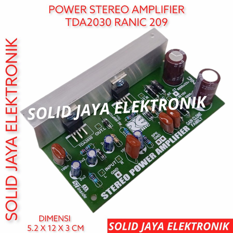 Jual KIT POWER AMPLIFIER STEREO TDA2030 TDA 2030 PLUS PSU ELCO DIODA ...