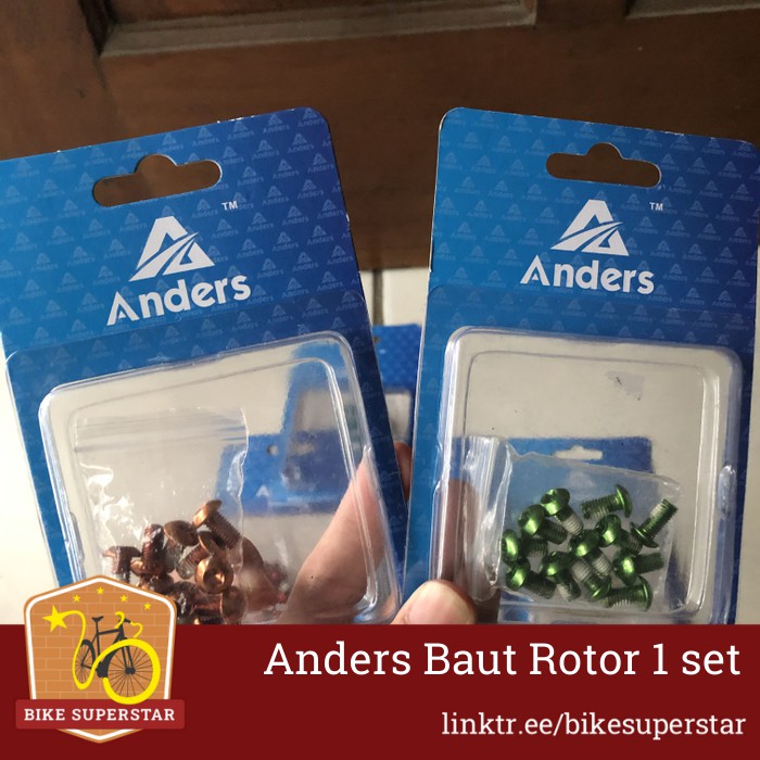 Jual Anders 12pcs Baut Rotor Cakram Sepeda 5 x 10mm - bisa untuk sepeda ...