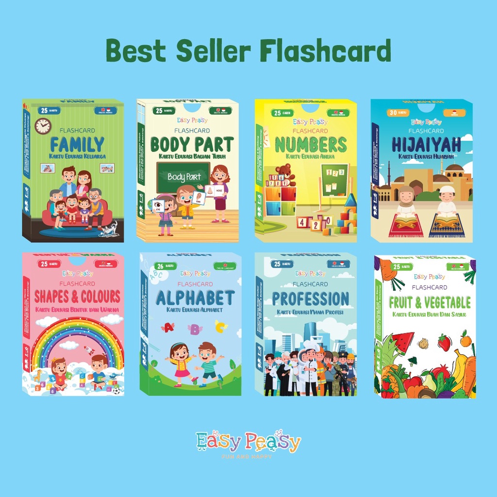 Jual Easy Peasy - Flash Card - Kartu Edukasi - Mainan Kartu Belajar ...