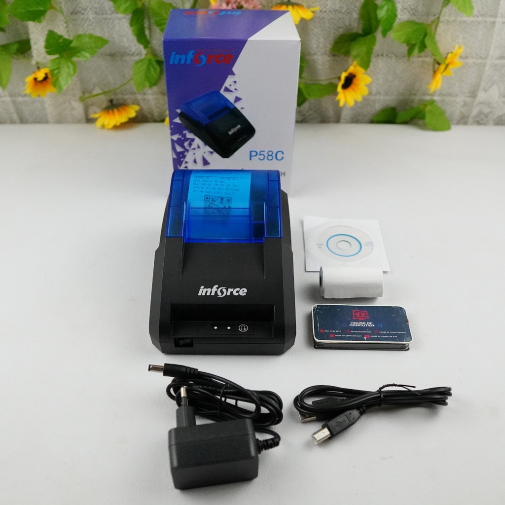 Jual PRINTER PORTABLE INFORCE KABEL NB P58C BLUETOOTH | Shopee Indonesia