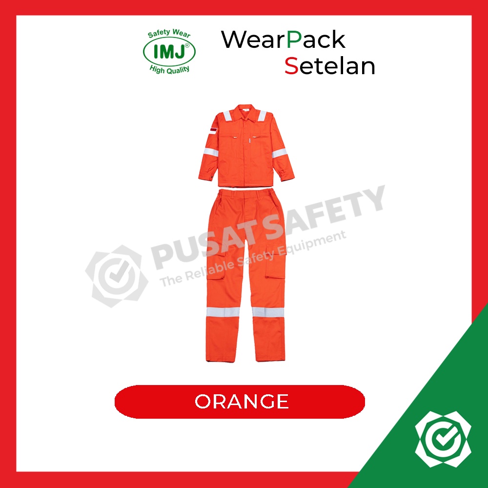 Jual Wearpack Safety Setelan Imj Full Cotton M Baju Seragam Proyek