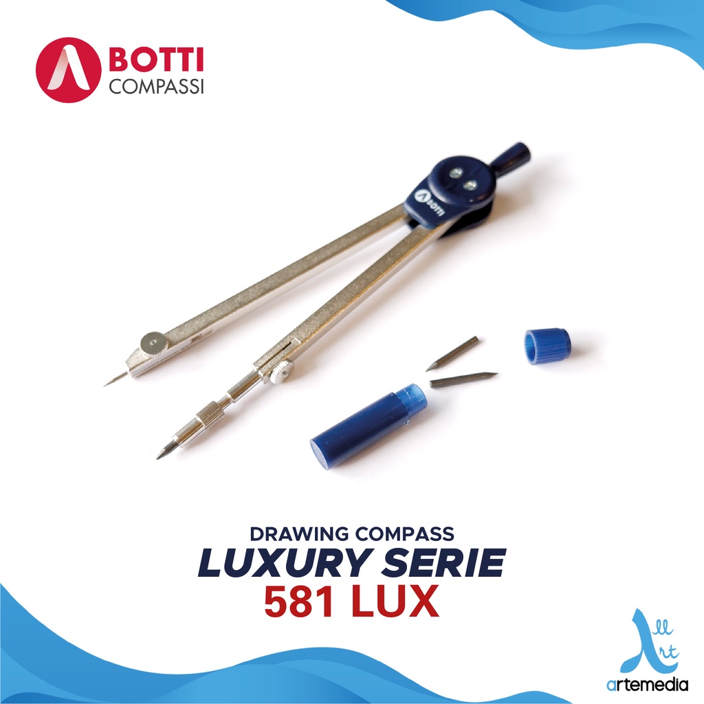 Jual Botti Drawing Compass 581 LUX Made in Italy – Precision Geometry ...