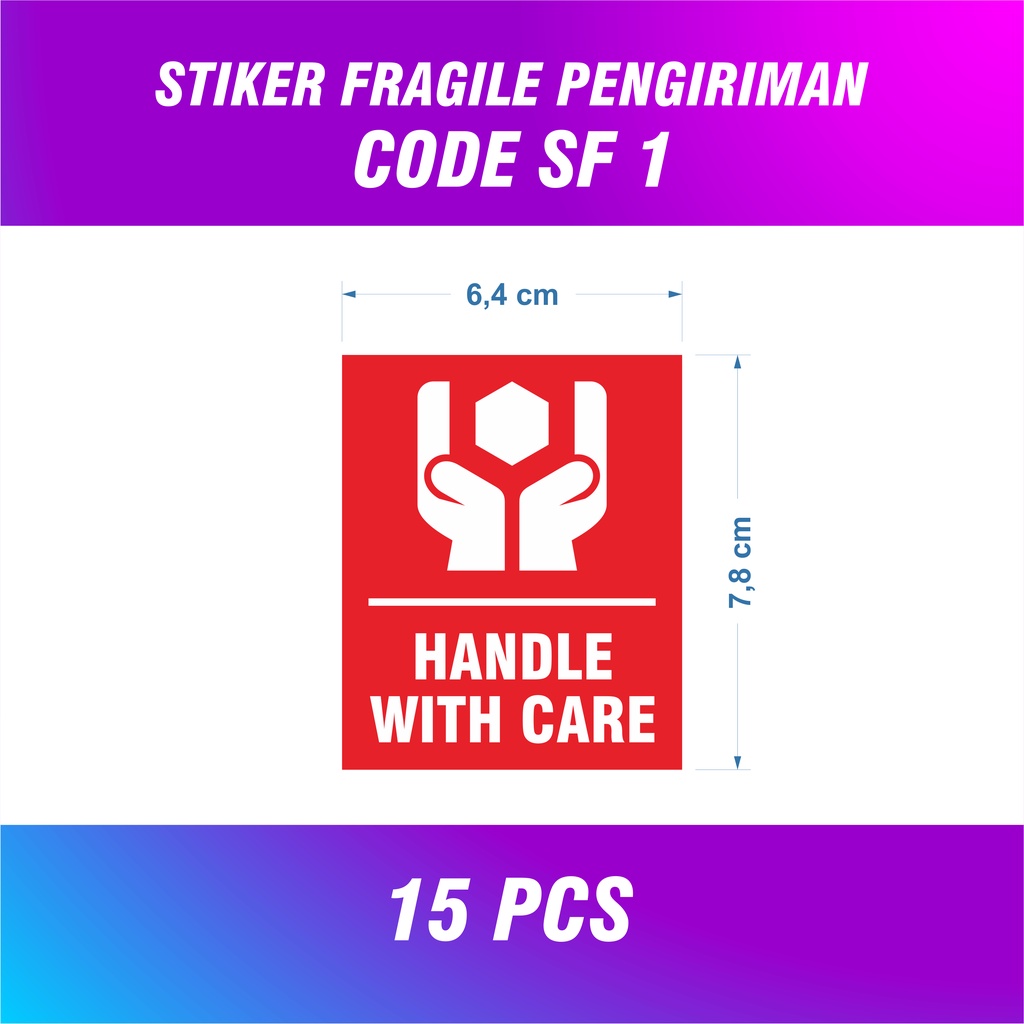 Jual Stiker Fragile Miror Cromo Handle With Care Pcs Shopee