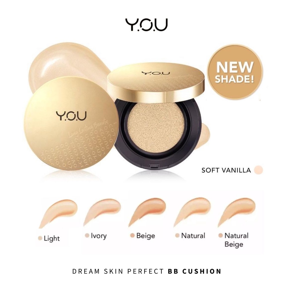 Jual YOU The Gold One Dream Skin Perfect BB Cushion High