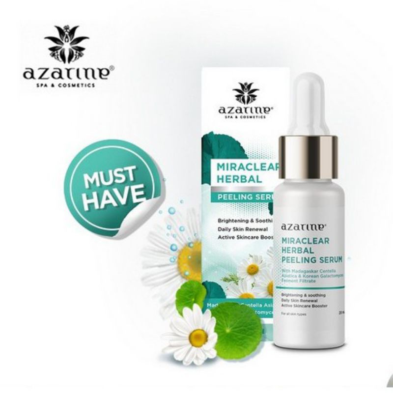 Jual Azarine AHA BHA Miraclear Herbal Peeling Serum 20ml | Shopee Indonesia