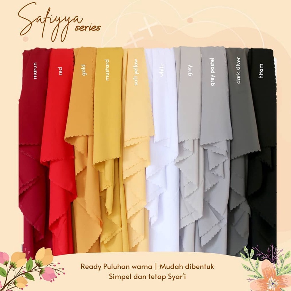 Jual Kerudung Hijab Jilbab Segi Empat Syari 150 X 150 Cm Wolfis Premium Grade A Halus Ringan 0068