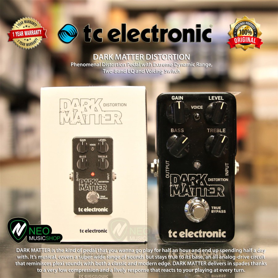Jual TC ELECTRONIC DARK MATTER DISTORTION Pedal w Extreme Dynamic Range ...